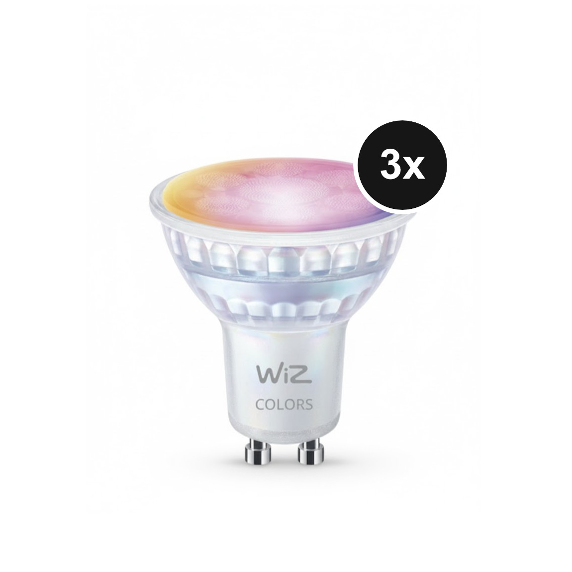 WiZ Tunable White & Color GU10 60W - GU10 Spot mit Glaslinse - 3er-Set - Wei&szlig;