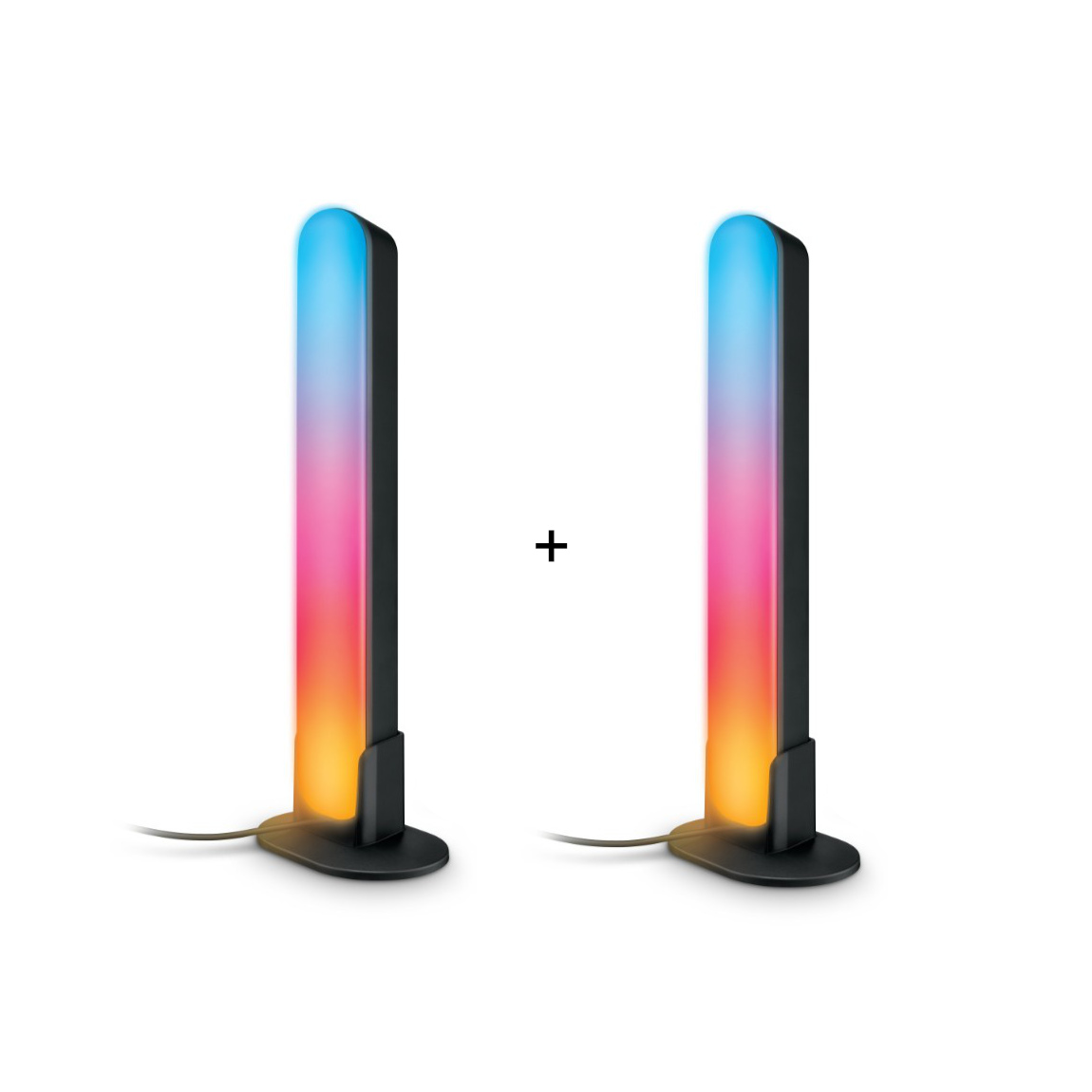 WiZ Gradient Light Bar - 2er-Set - Schwarz