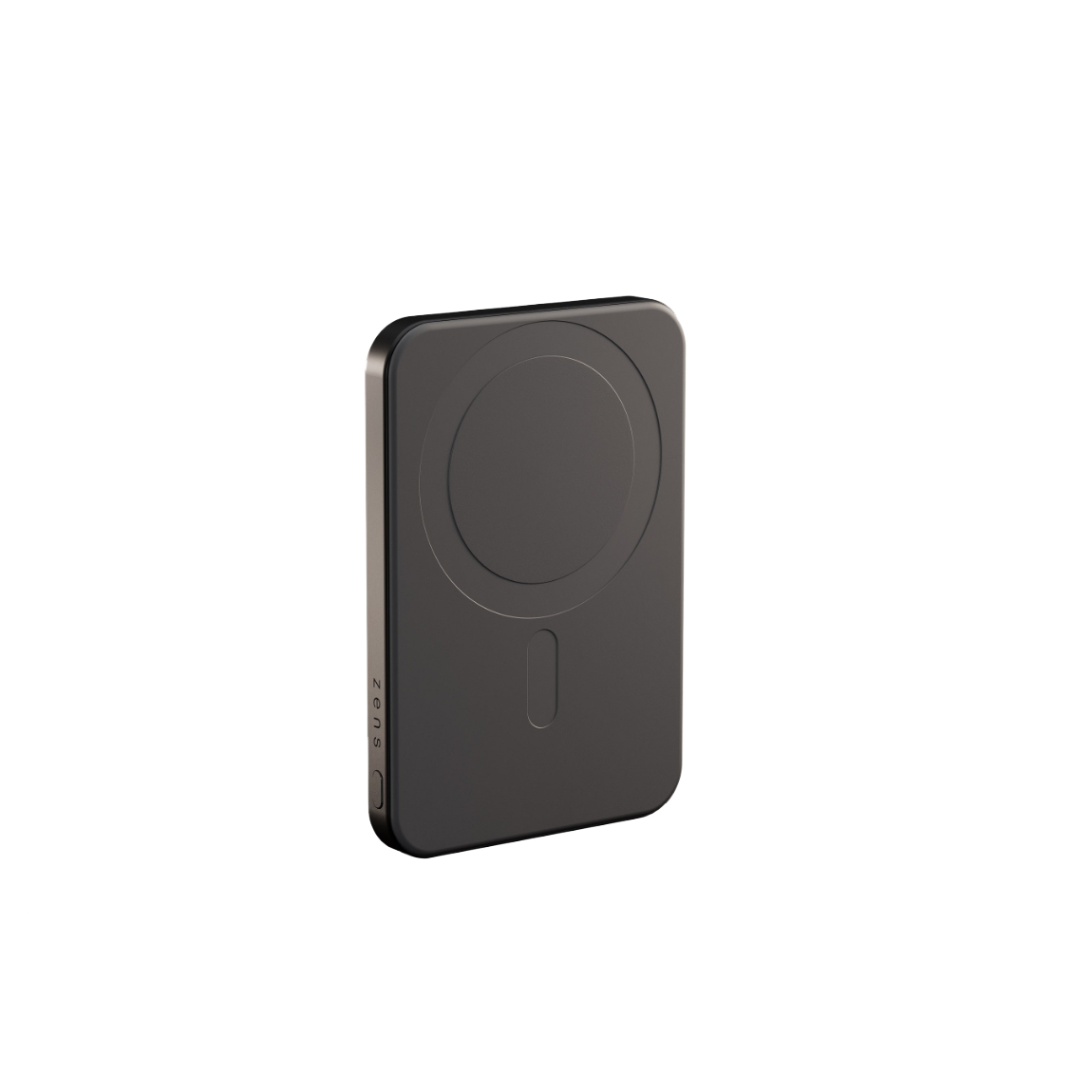 Zens Powerbank Pro 1 - Schlanker Zusatzakku mit 5.000 mAh, 15W - Schwarz