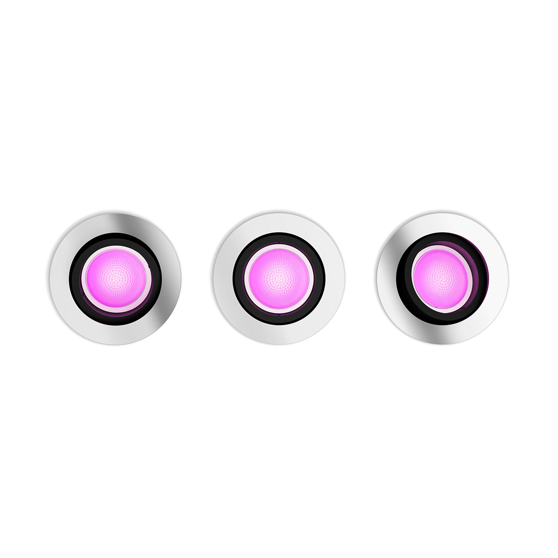 Philips Hue Centura Einbaustrahler White & Color - rund - Aluminium - 3er-Pack