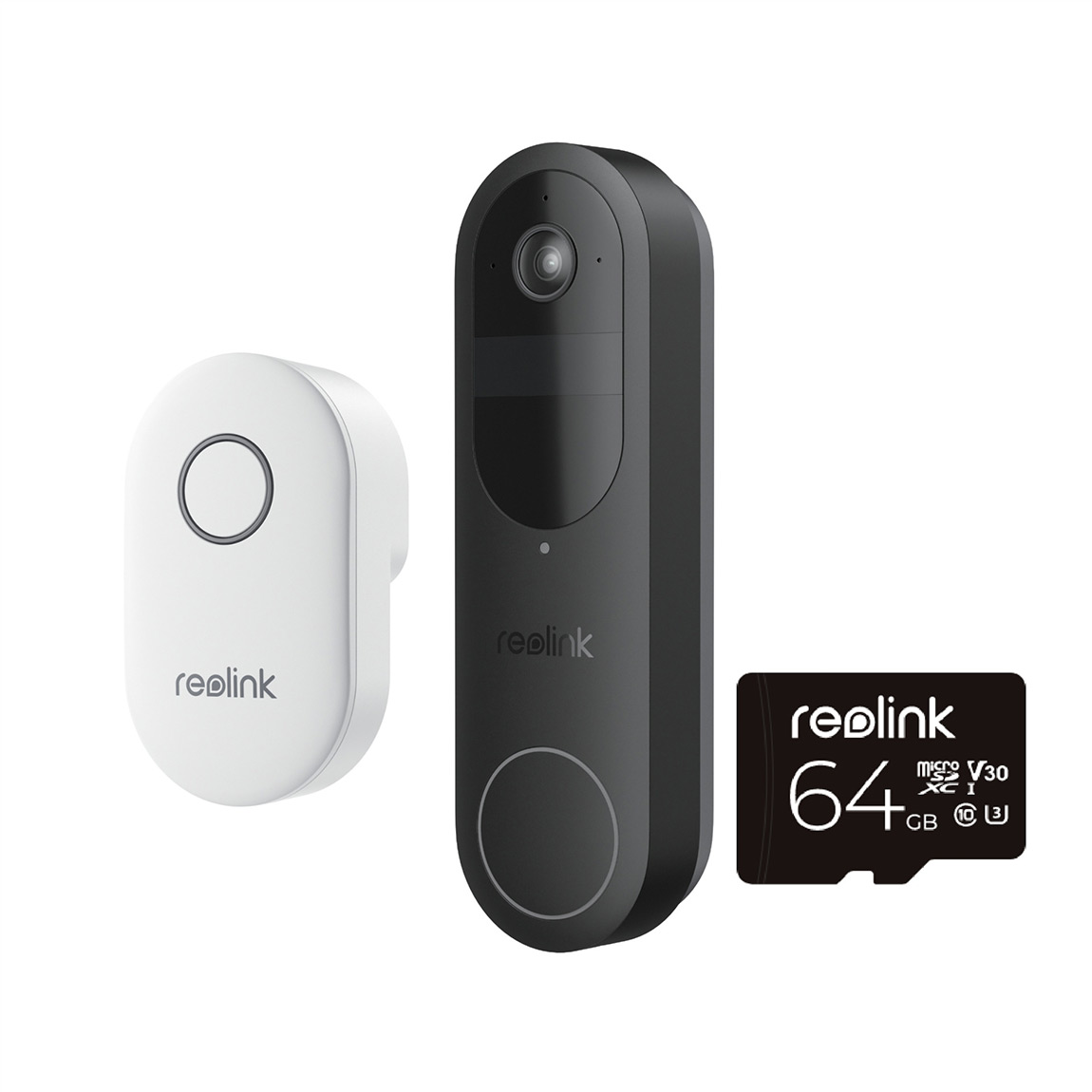 Reolink D340B Battery Video Doorbell mit Chime - Schwarz