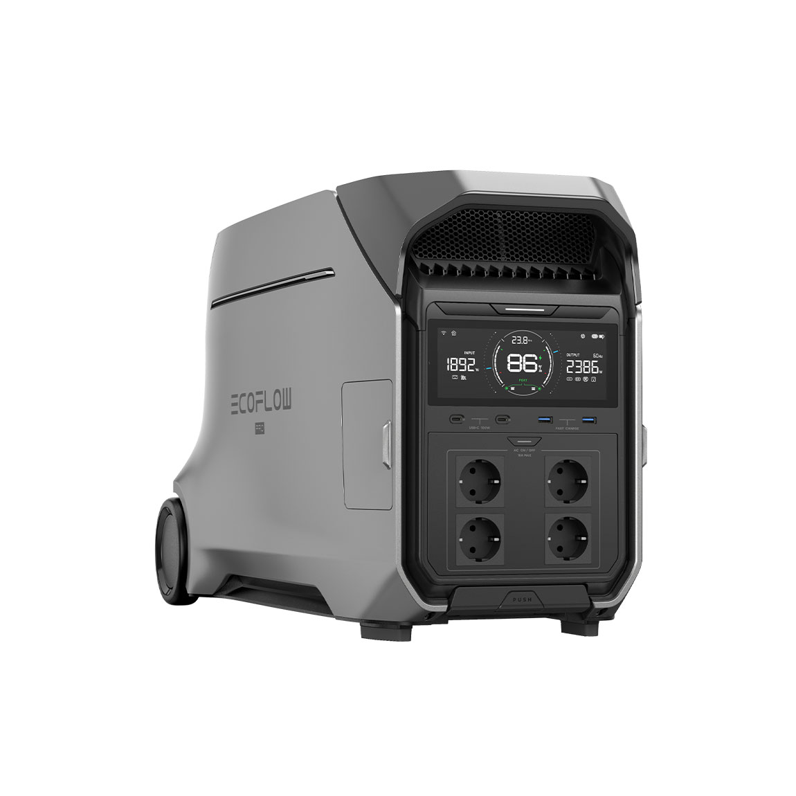 EcoFlow DELTA Pro 3 - Tragbare Powerstation - Silber Silver
