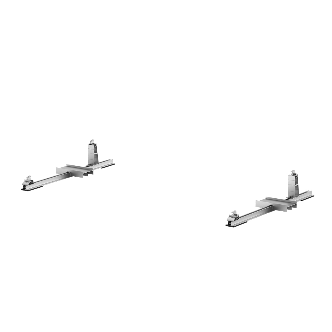 EcoFlow Halterung - Flachdach - Silber