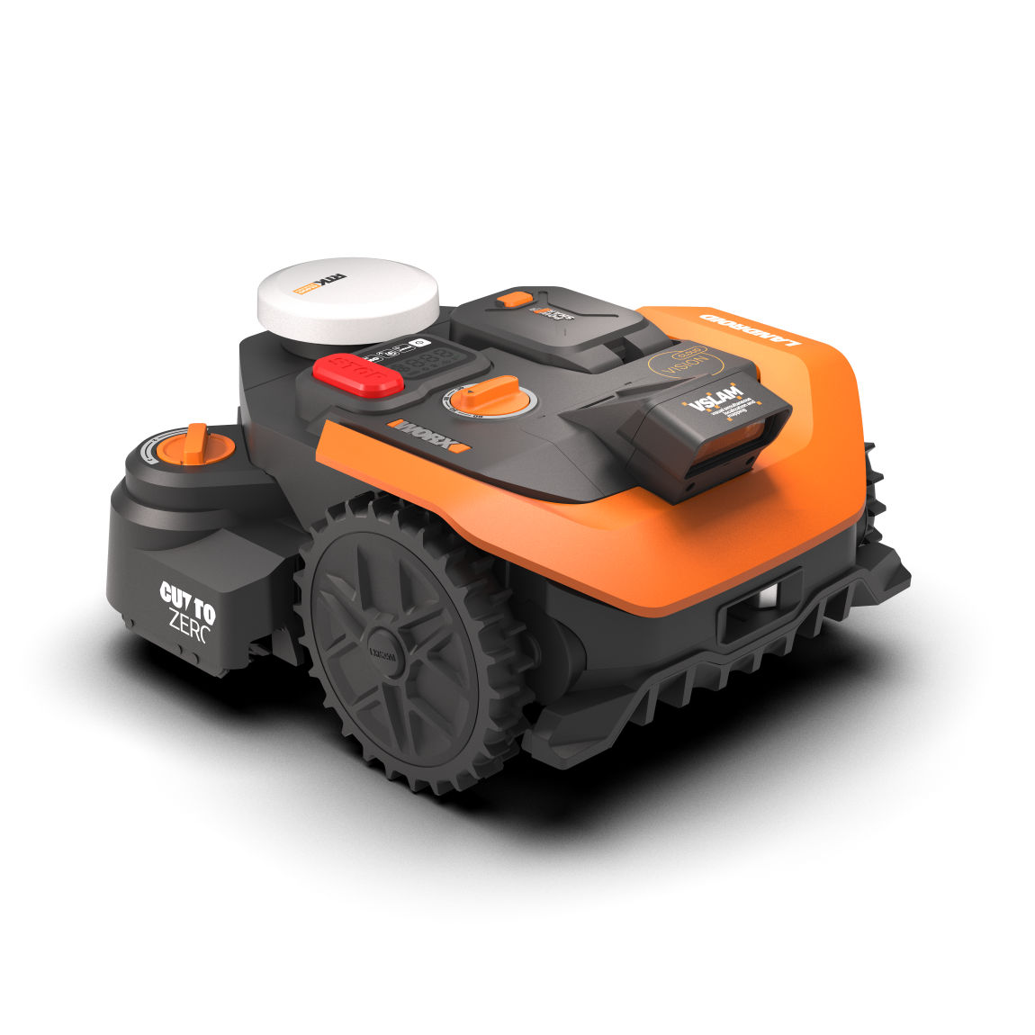 Worx WR308E Landroid Vision Cloud (Stereo) - Kabelloser Mähroboter für bis zu 800 m² - Schwarz
