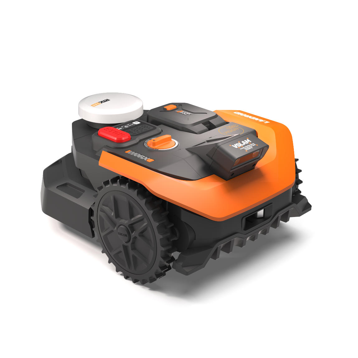 Worx WR365E Landroid Vision Cloud (Stereo) - Kabelloser Mähroboter für bis zu 650 m² - Schwarz