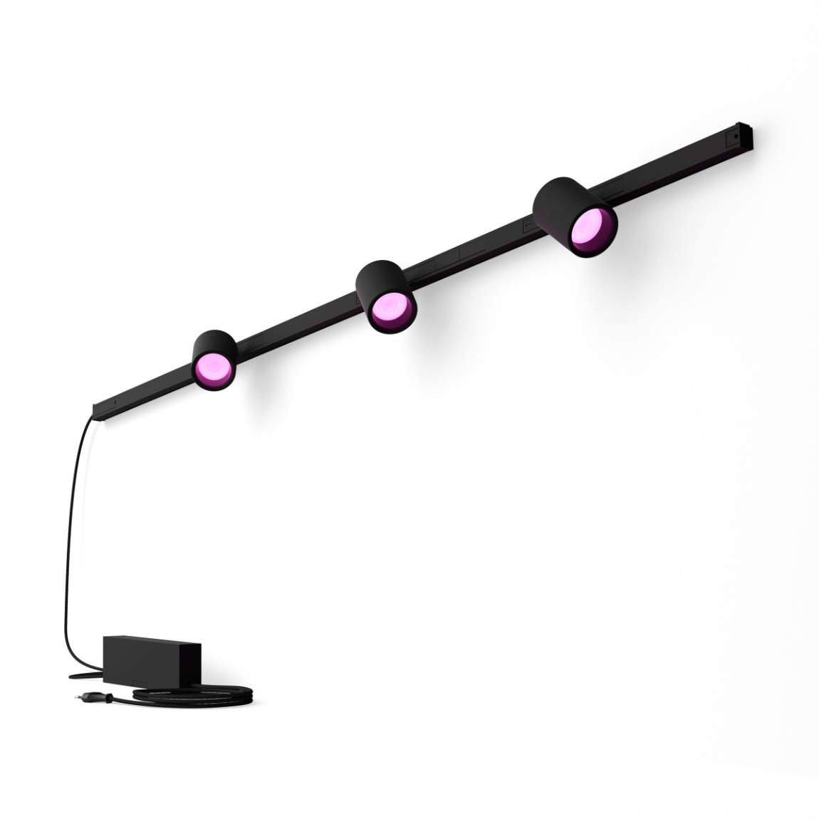 Philips Hue Perifo Basis-Set Wandleuchte 3 Spots - Schwarz