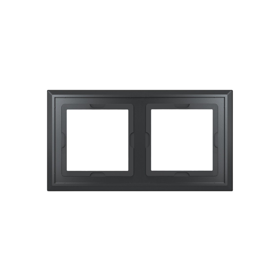 Homematic IP Glasrahmen – 2-fach - Schwarz