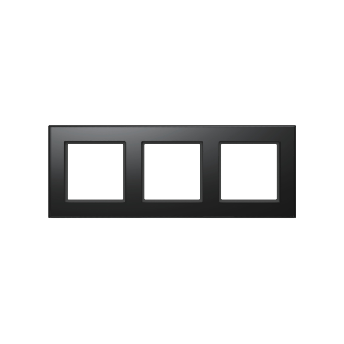 HomeMatic Homematic IP Glasrahmen - 3-fach, schwarz