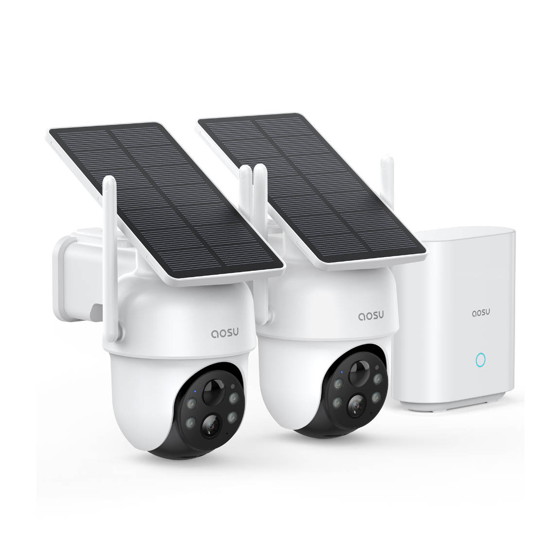 aosu SolarCam D1 Classic - 2er-Set Weiß