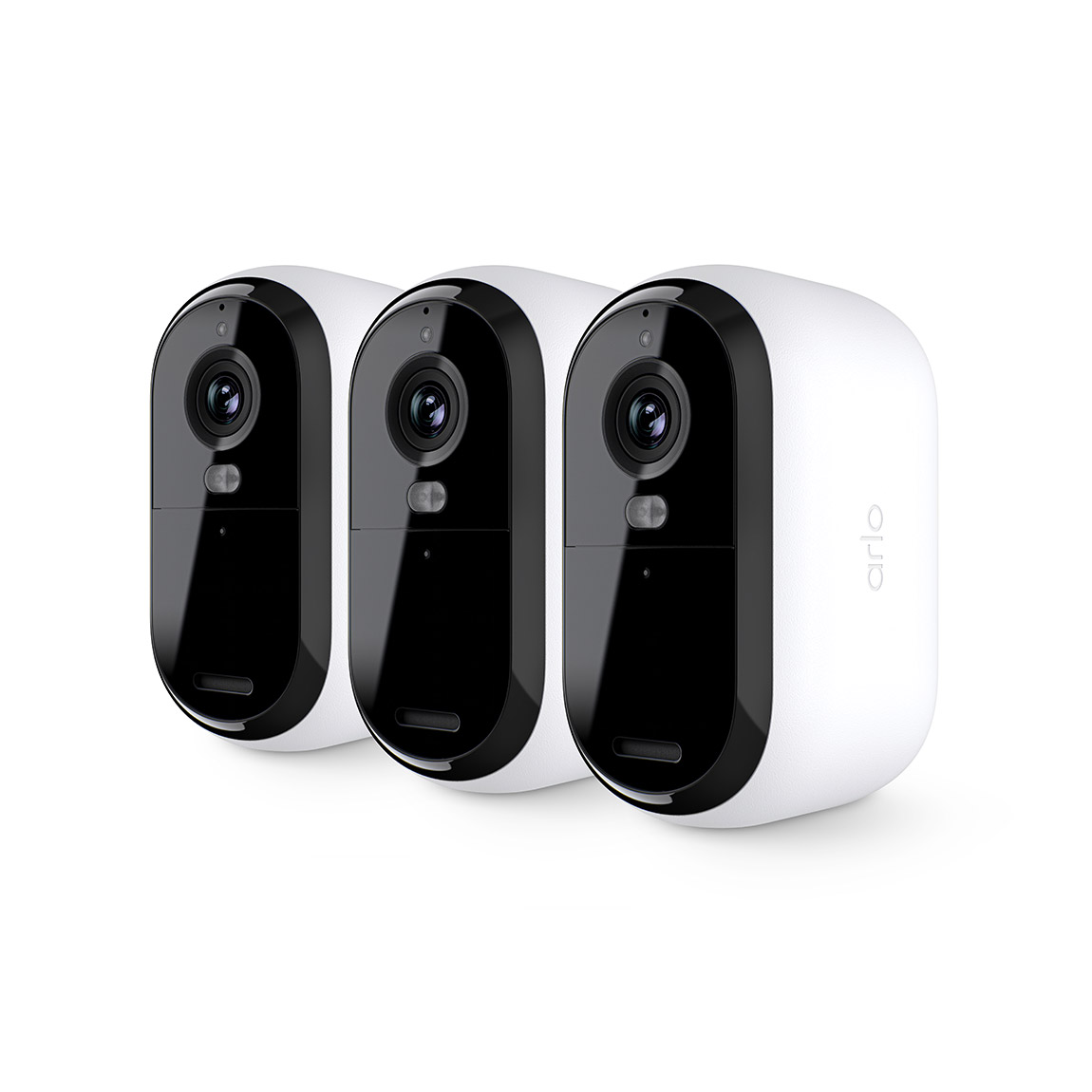 Arlo Essential 3 2K-Sicherheitskamera - 3er-Set - Weiß
