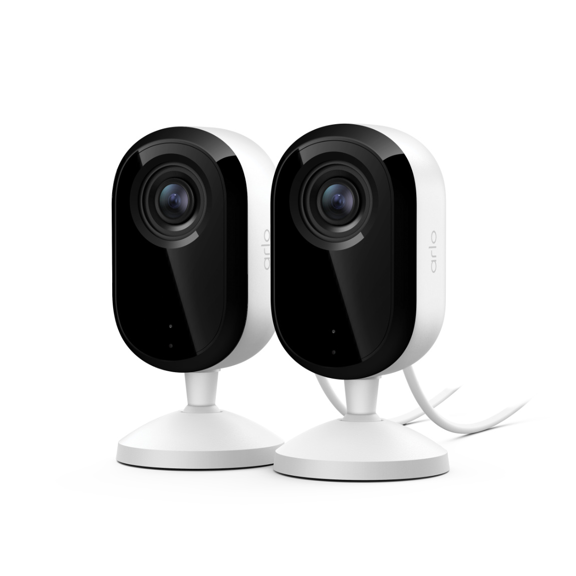 Arlo Essential 3 2K Indoor-Kamera - 2er-Set - Weiß