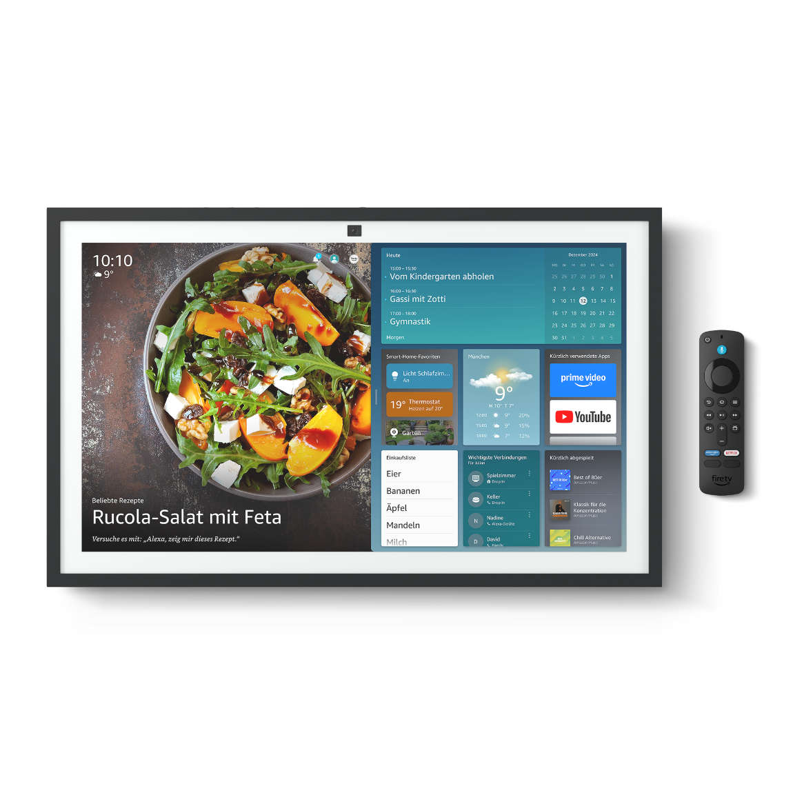Amazon Echo Show 21 - Neueste Gen. mit Alexa+ und Fernbedienung - Weiß