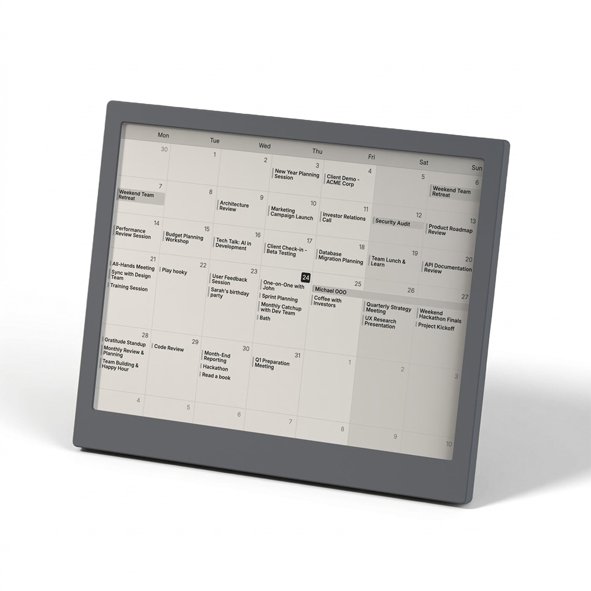 TRMNL X - Smartes E-Ink Display (10.3") inkl. Battery Upgrade - Grau