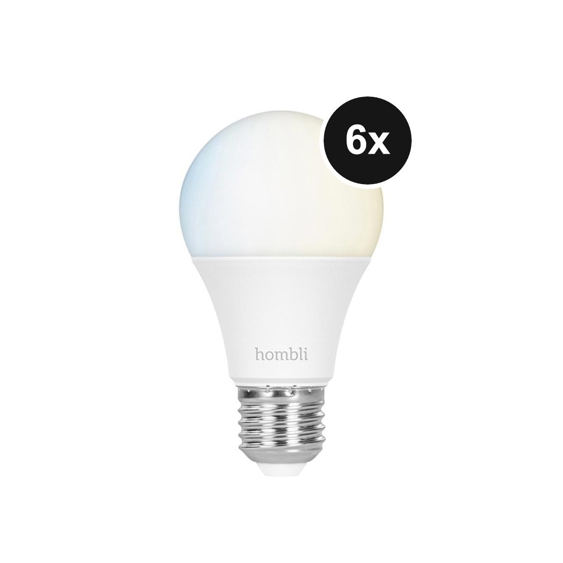 Hombli Smart Bulb E27 White-Lampe - 6er-Set