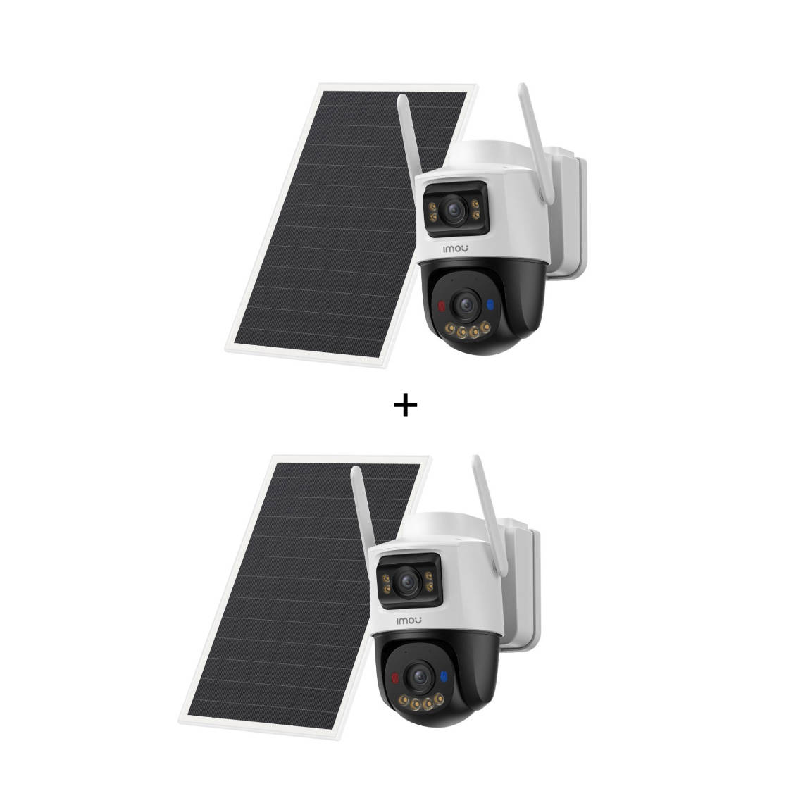 Imou AOV Dual Kit 5+5MP - 10MP Dual-Lens WLAN & 4G Außenkamera mit Solarpanel & Always-On-Video - 2er-Set