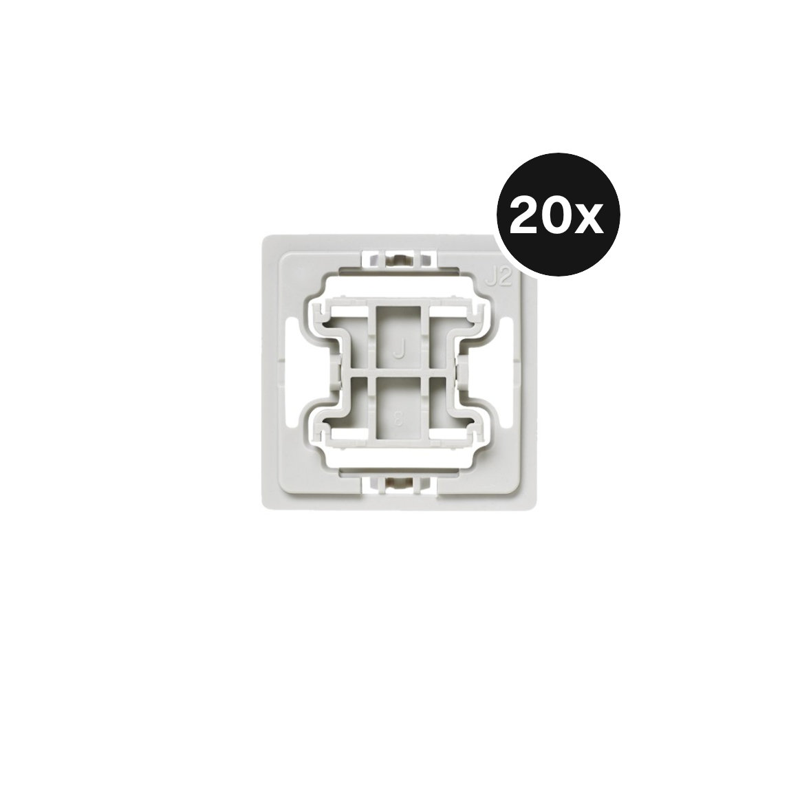Homematic Adapter 20er Set Jung J2 - Weiß