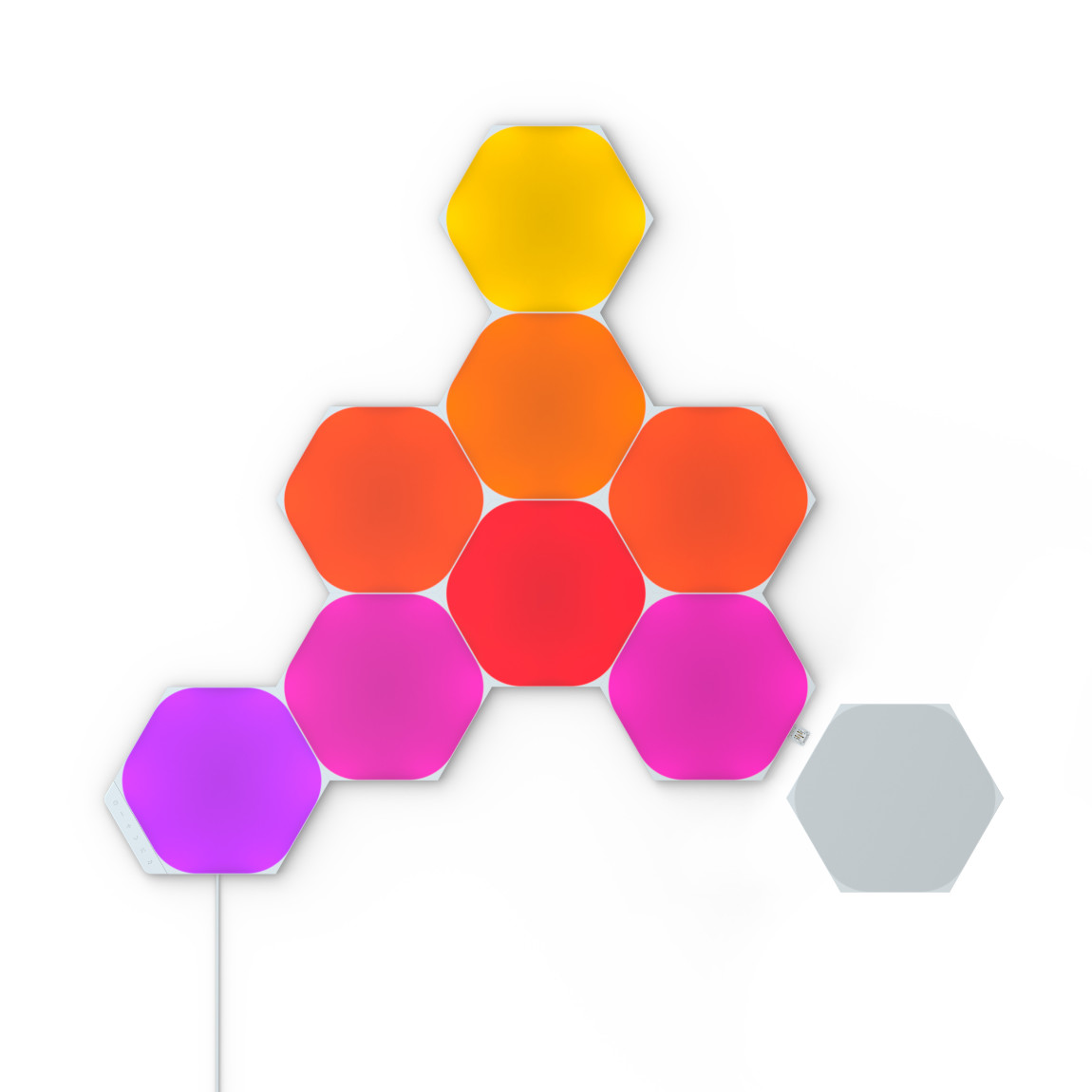 Nanoleaf Shapes Hexagons Starter Set - 9er-Set- Wei&szlig;