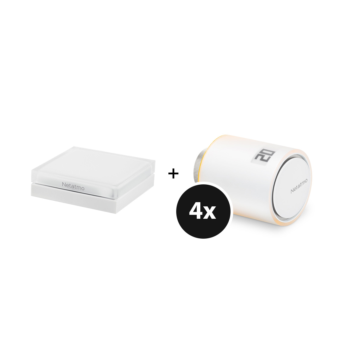 Netatmo Heizk&ouml;rper-Thermostat Starter Set mit 4 Thermostaten
