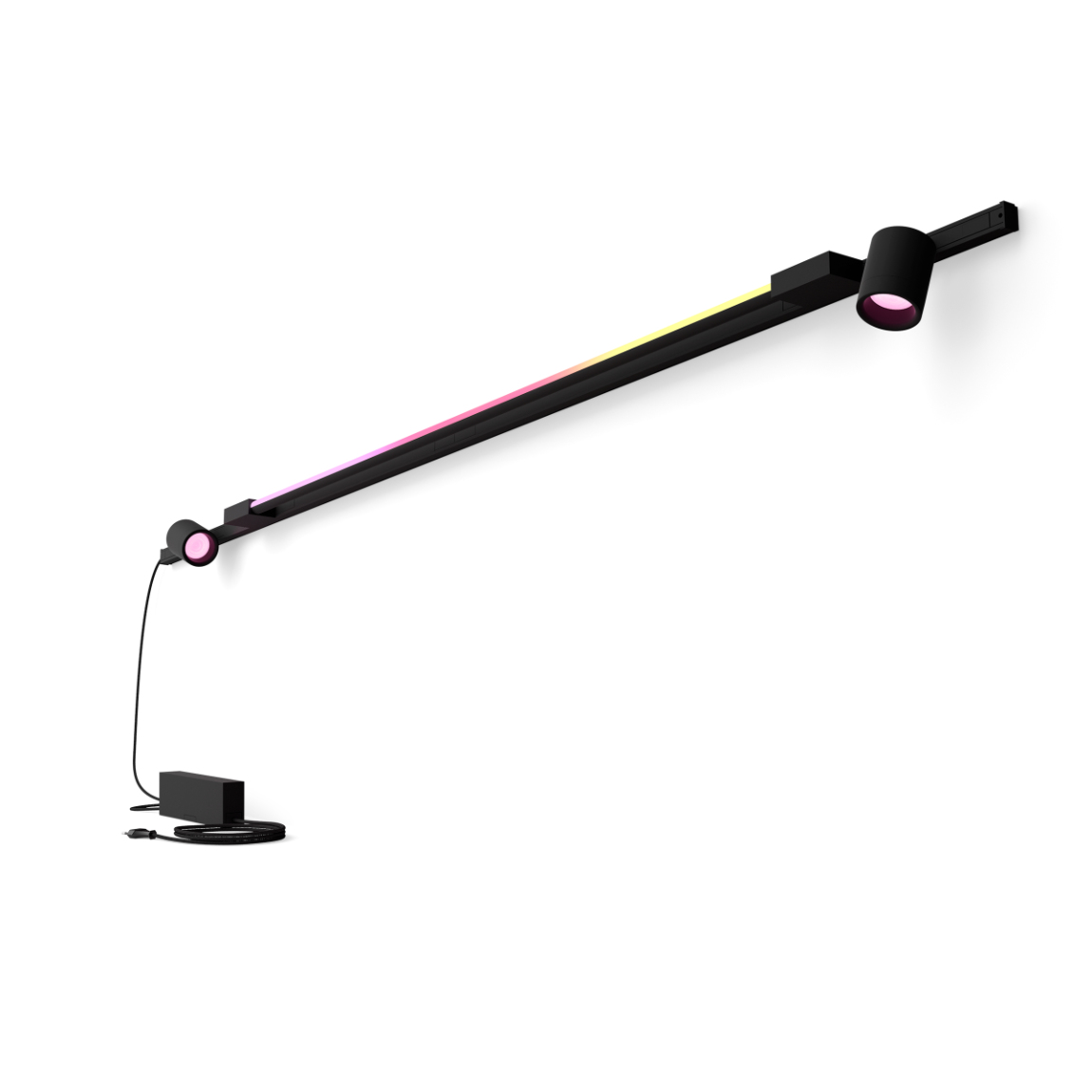 Philips Hue Perifo Basis-Set Wandleuchte 2 Spots + Gradient Tube - Schwarz