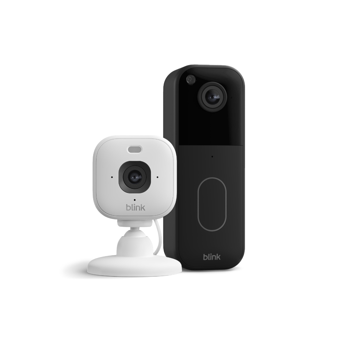 Blink Set - mit Mini 2K+ Kamera + Video Doorbell 2 - Weiß