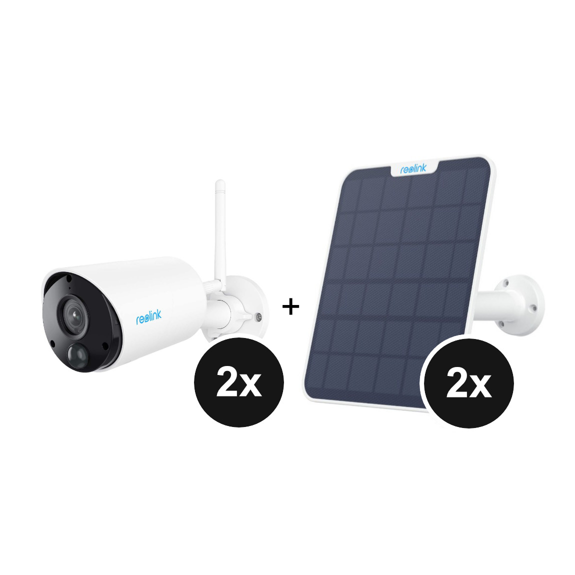 Reolink Set - mit 2 Argus Series B320 + 2 Solar Panels 2