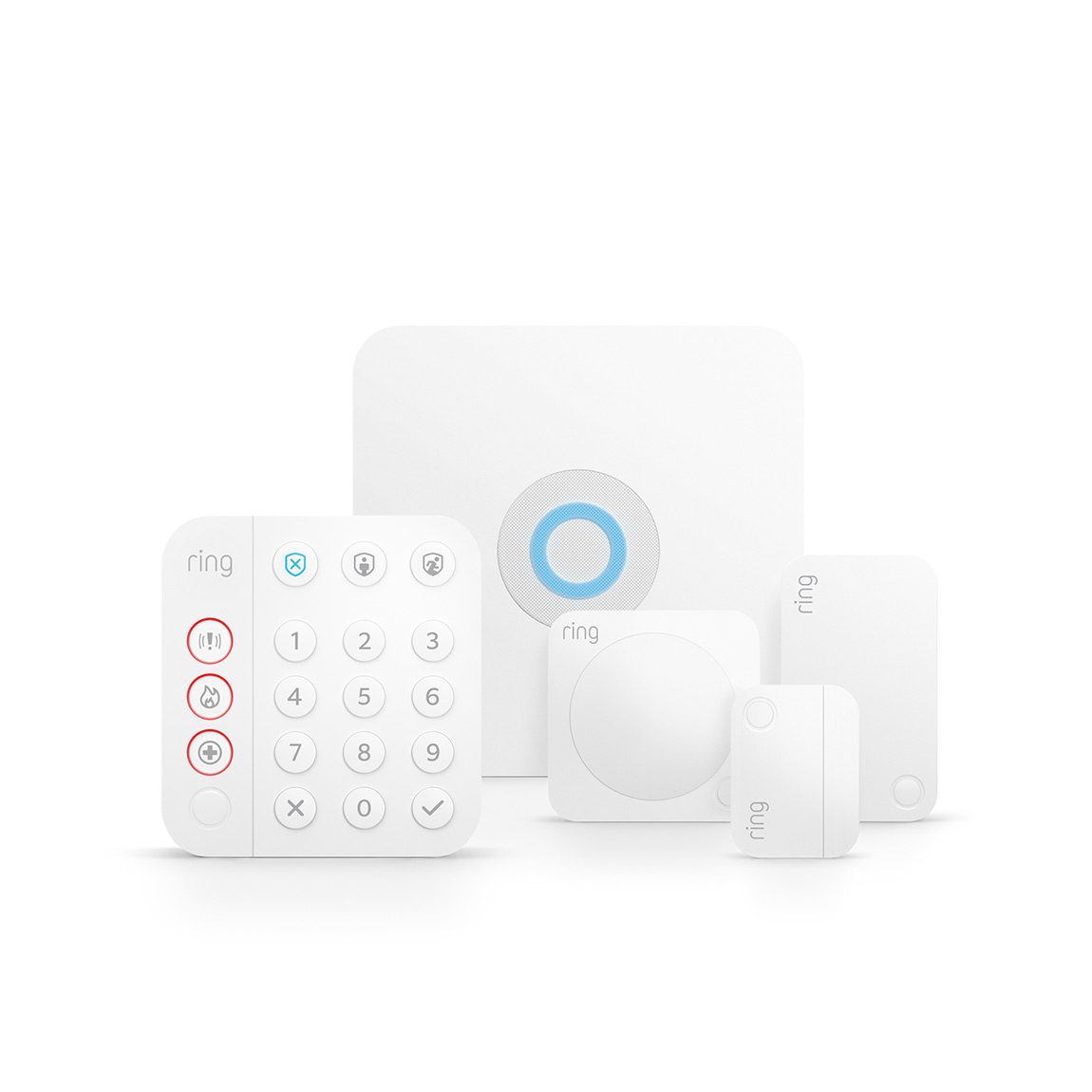 Ring Alarm 2.0 Sicherheitssystem Komplett-Set - Wei&szlig;