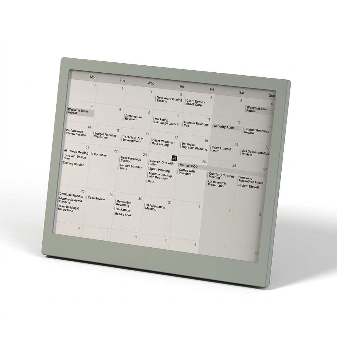 TRMNL X - Smartes E-Ink Display (10.3") inkl. Battery Upgrade - Salbei