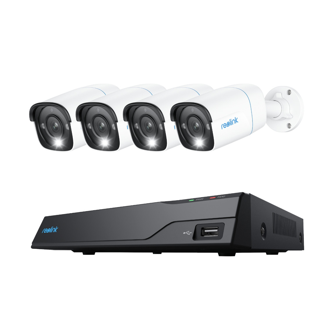 Reolink NVS8-8MB4 - 4K PoE 4-Kameras + NVR - Weiß