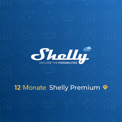 Shelly Premium App - für 12 Monate - Schwarz