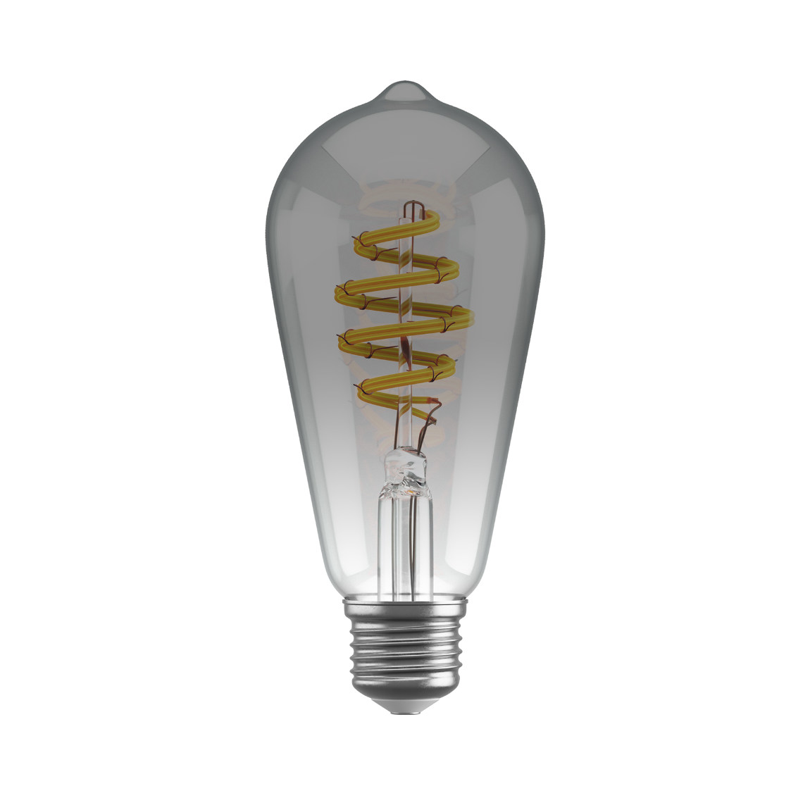 Hombli Filament Bulb CCT E27 ST64-Smokey - Silber