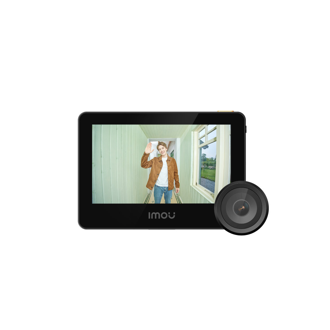 Imou VD1 - 5MP WLAN-Türspion-Kamera mit 4,3-Zoll Farbdisplay - Schwarz