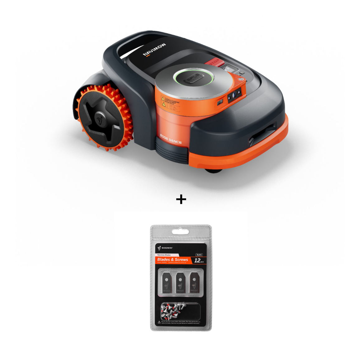 Segway Navimow H206E, bis 600 m² + gratis Ersatzmesser - 12er-Set