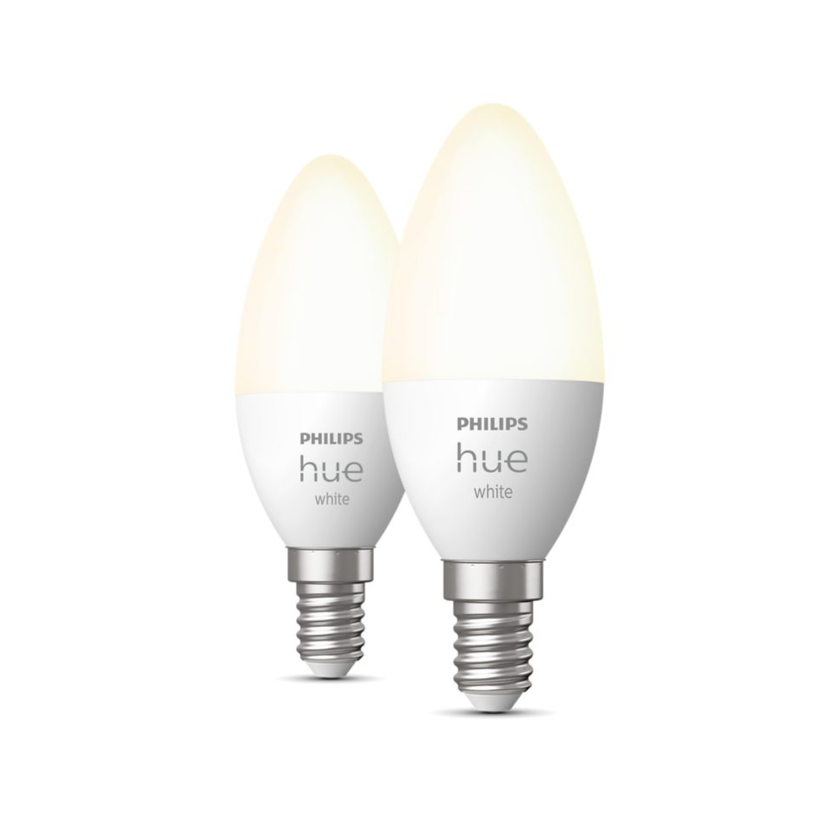 Philips Hue White E14 Bluetooth 2er-Set - LED-Kerze - Wei&szlig;