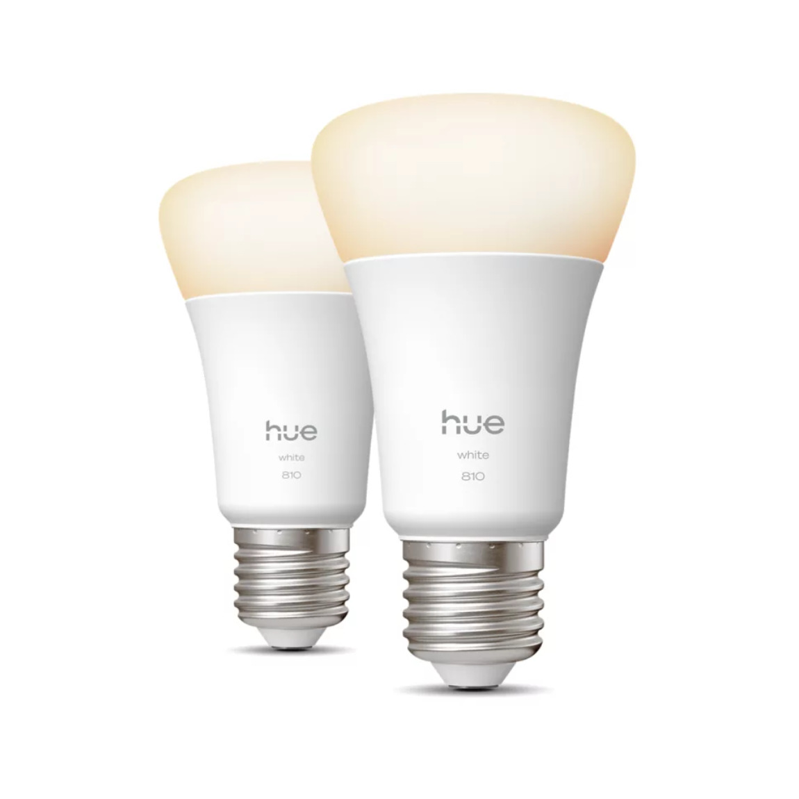 Philips Hue White Ambiance E27 60W LED Lampe - 2er-Set - Weiß