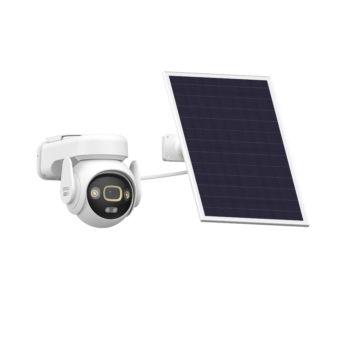 Imou AOV PT Kit - 5MP WLAN & 4G Schwenk-/Neigekamera mit Solarpanel & Always-On-Video - Weiß
