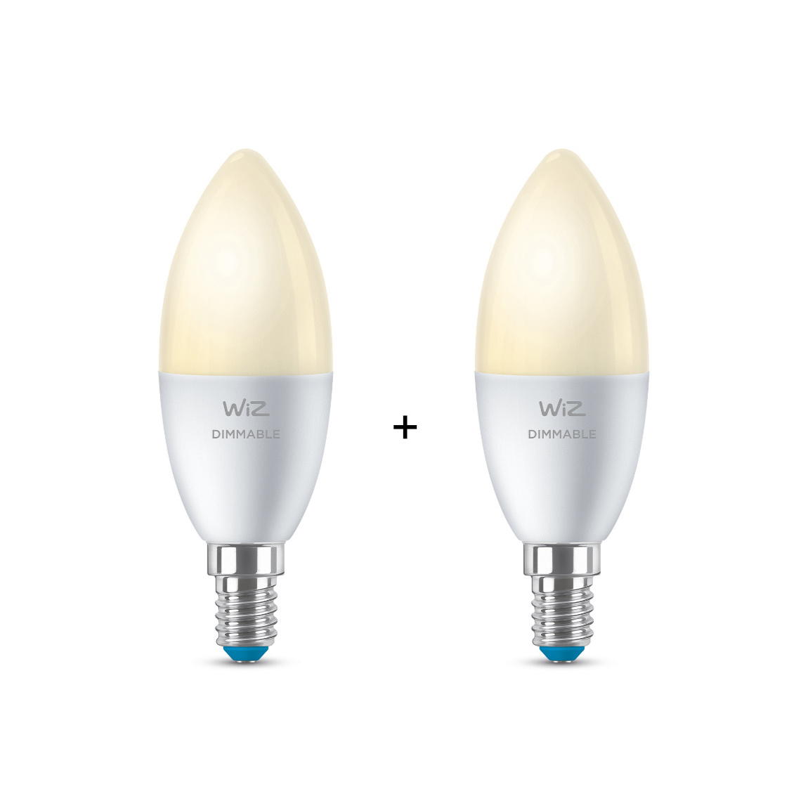 WiZ 40W E14 Kerzenform Tunable Wei&szlig; 2er-Pack - Wei&szlig;