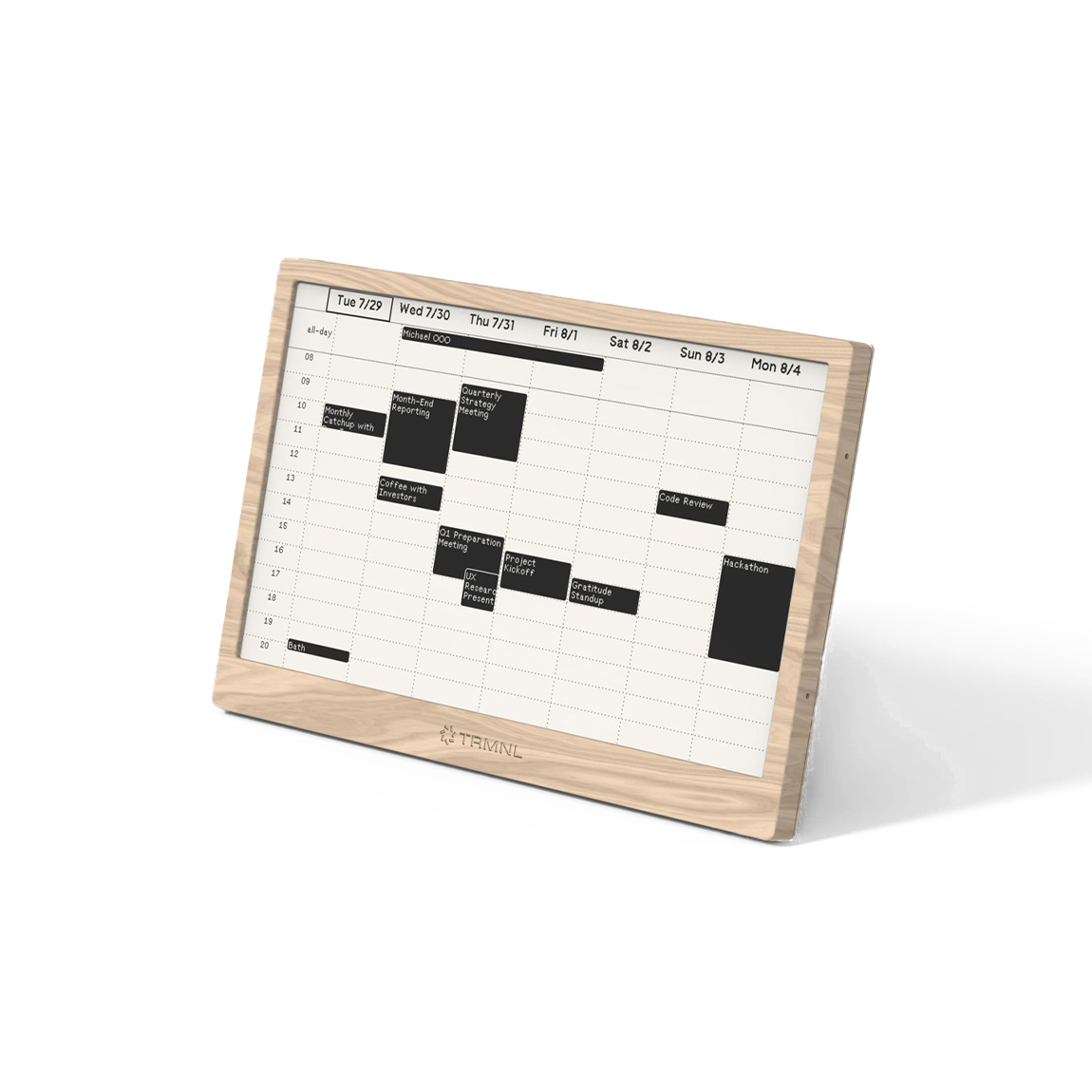 TRMNL Original - Smartes E-Ink Display (7,5") inkl. Battery Upgrade - Holz
