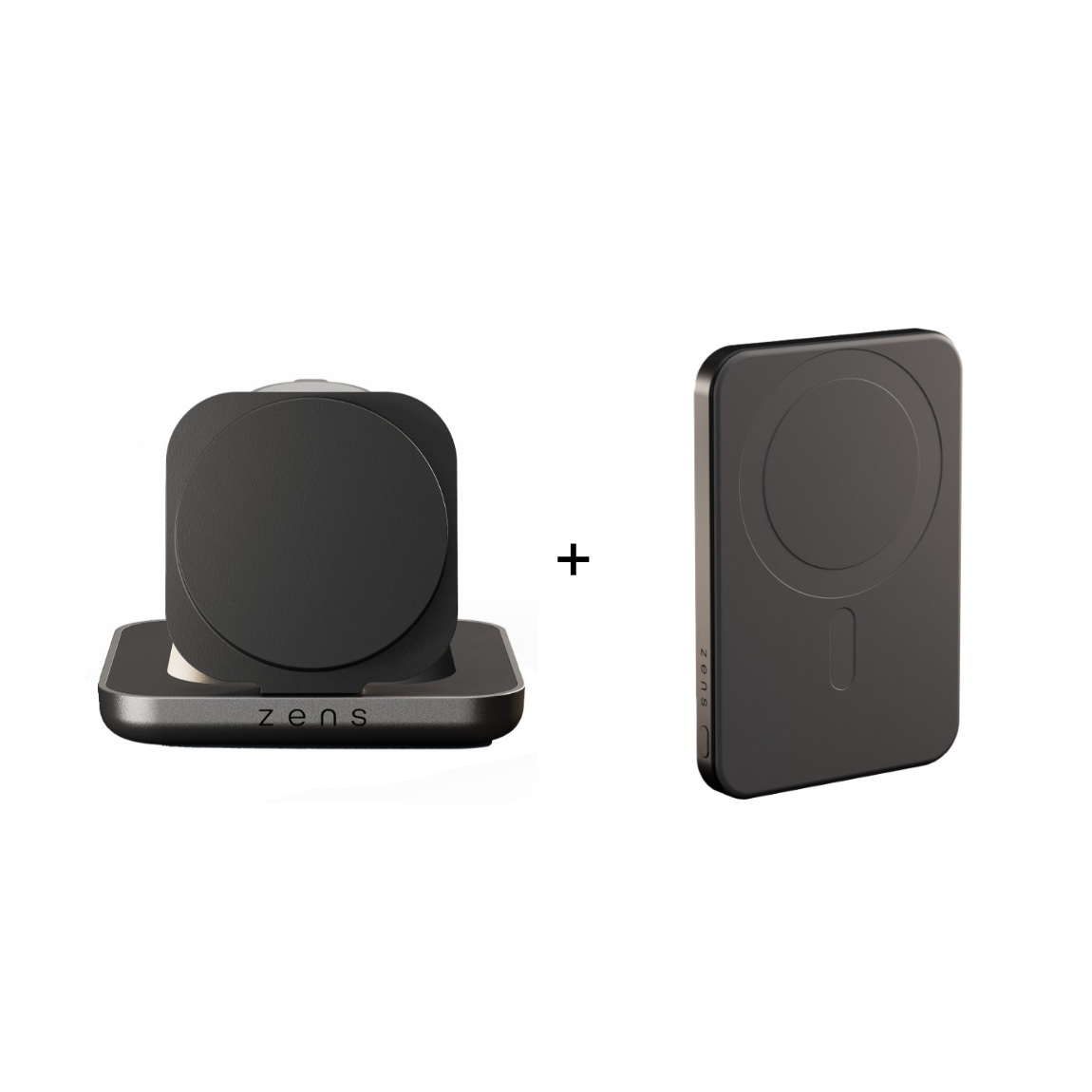 Zens Set - mit Duo-Ladestation Nightstand Charger Pro 2 + Powerbank Pro 1 (5.000 mAh, 15W)