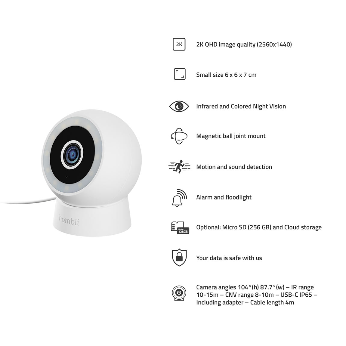 Thumbnail - Hombli Compact Cam 2K - 2er-Set