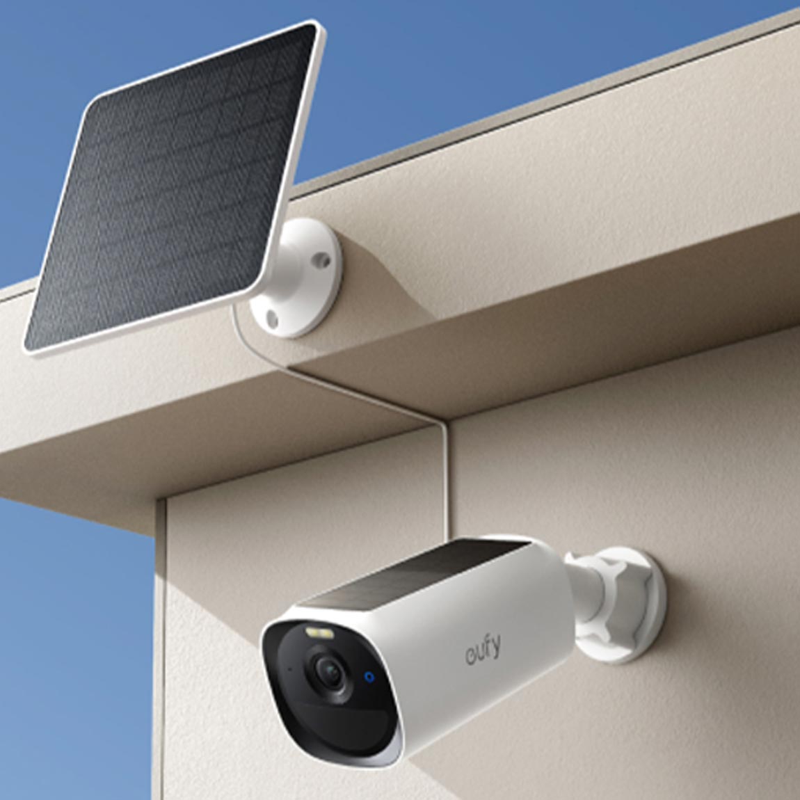 Thumbnail - eufyCam E40 Starter-Set 4+1 - Kamera mit HomeBase 3 und 2x Solarpanel - Weiß