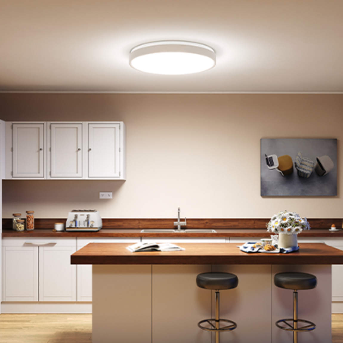 Thumbnail - Govee Round Smart Ceiling Light-Weiß