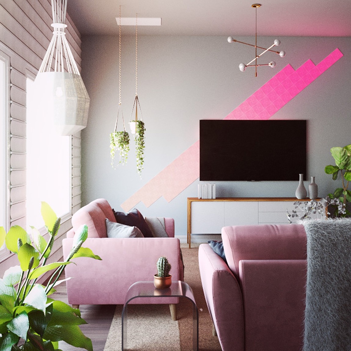 Thumbnail - Nanoleaf CANVAS Erweiterungsset - Smarte LED Leuchtfelder - 4er Pack - Weiß