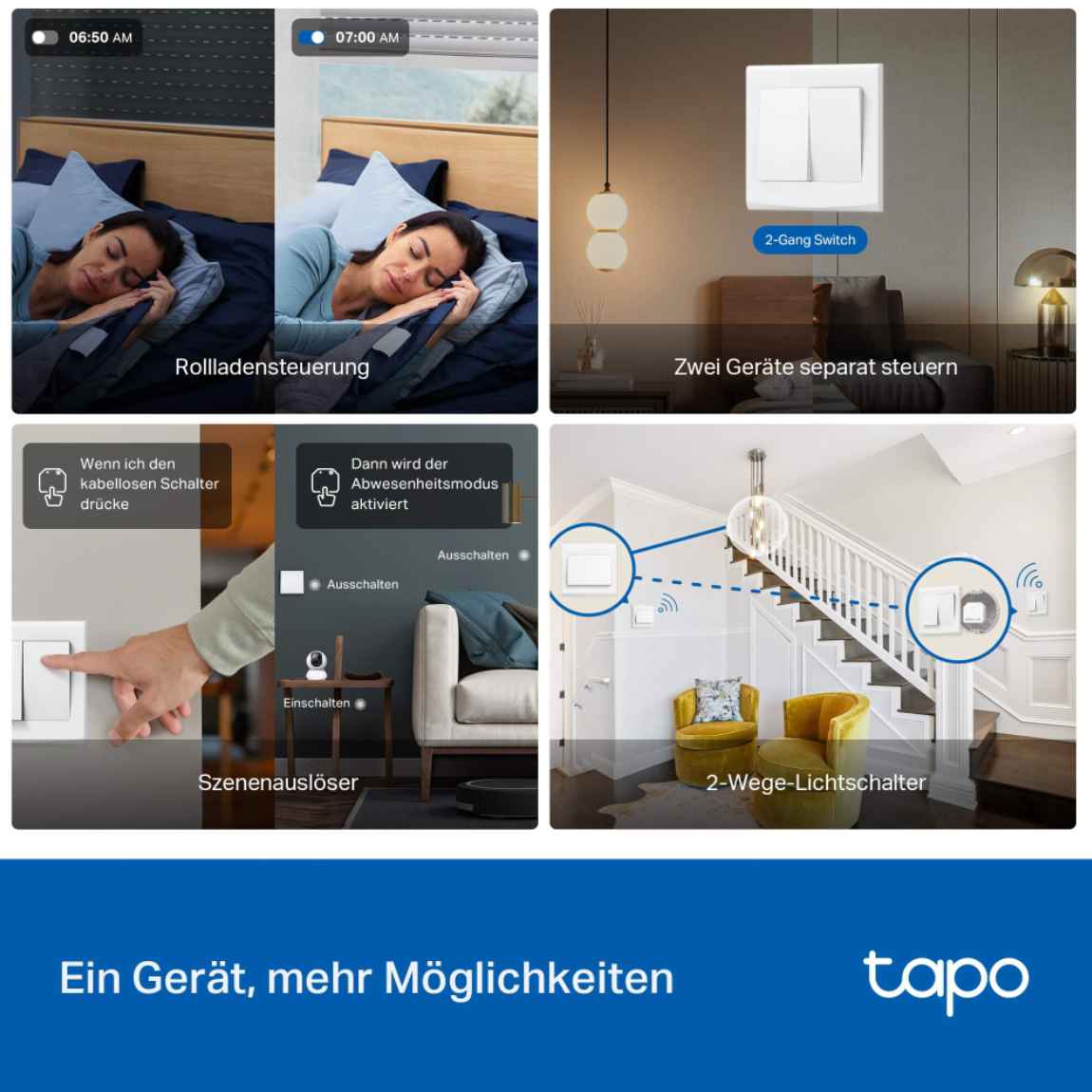 Thumbnail - TP-Link Tapo S112 - Smarter Unterputzschalter - 6er-Set