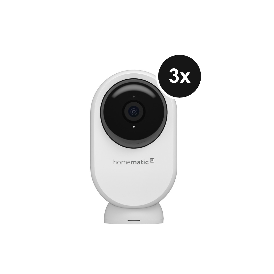 Homematic IP Innenkamera - plus  - 4MP, WLAN mit Schwenk-/Neigefunktion - 3er-Set