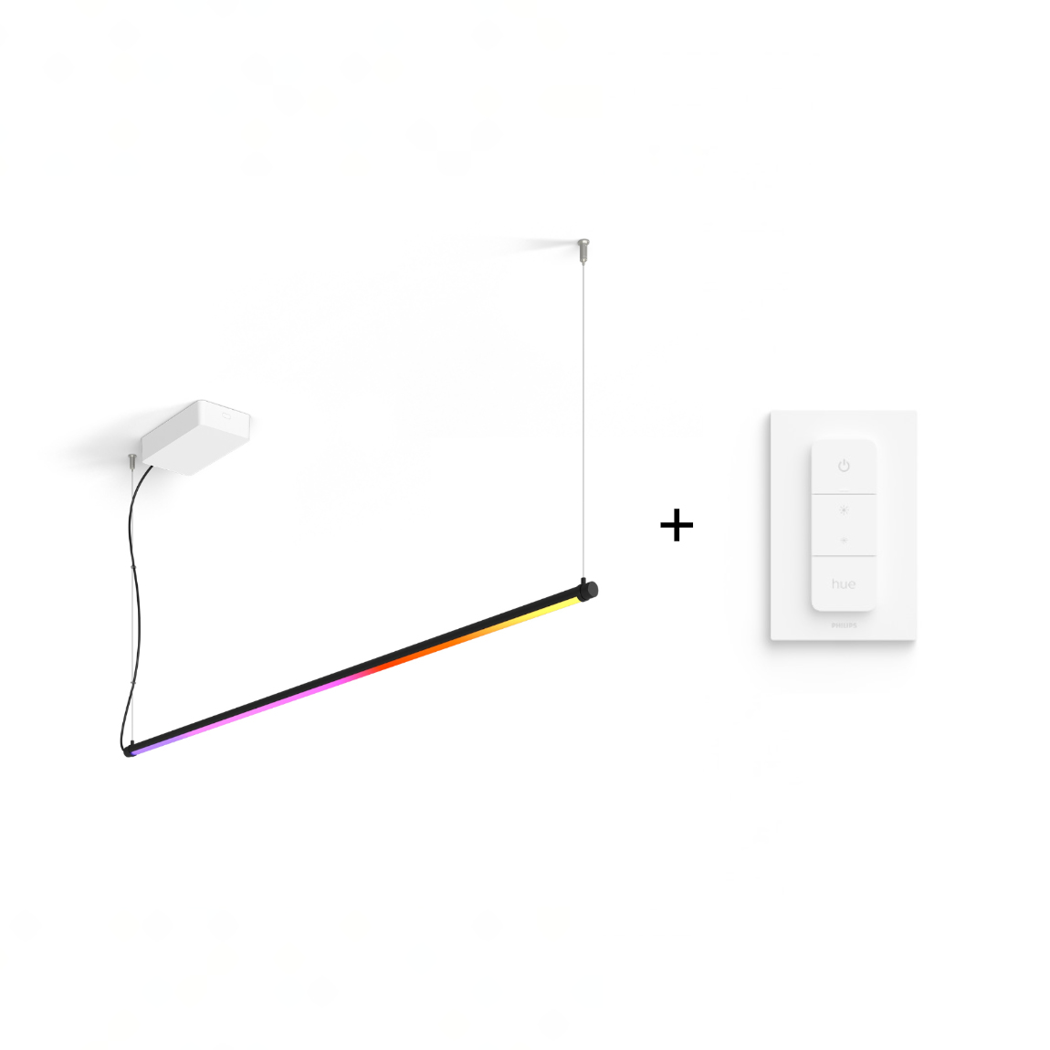 Philips Hue Set - Gradient Signe Pendant Hängeleuchte + Dimmschalter