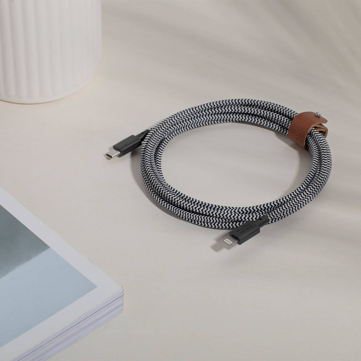 Thumbnail - Native Union Belt Cable USB-C to Lightning 3m - Weiß