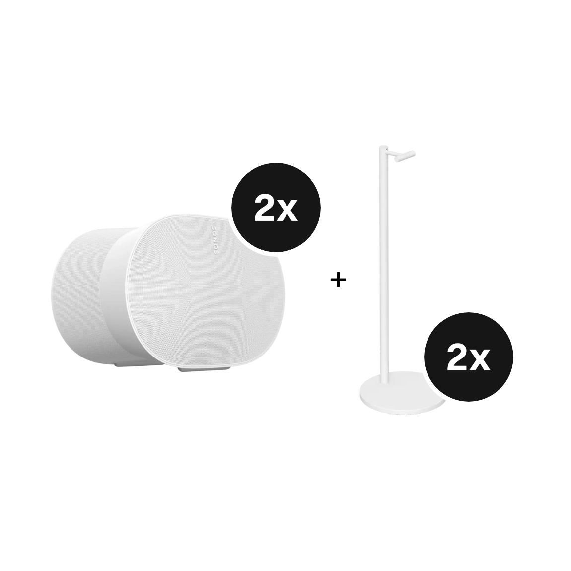 Sonos Stereo Set - mit 2 Era 300 und Standfuß Paar - Weiß - Image 11