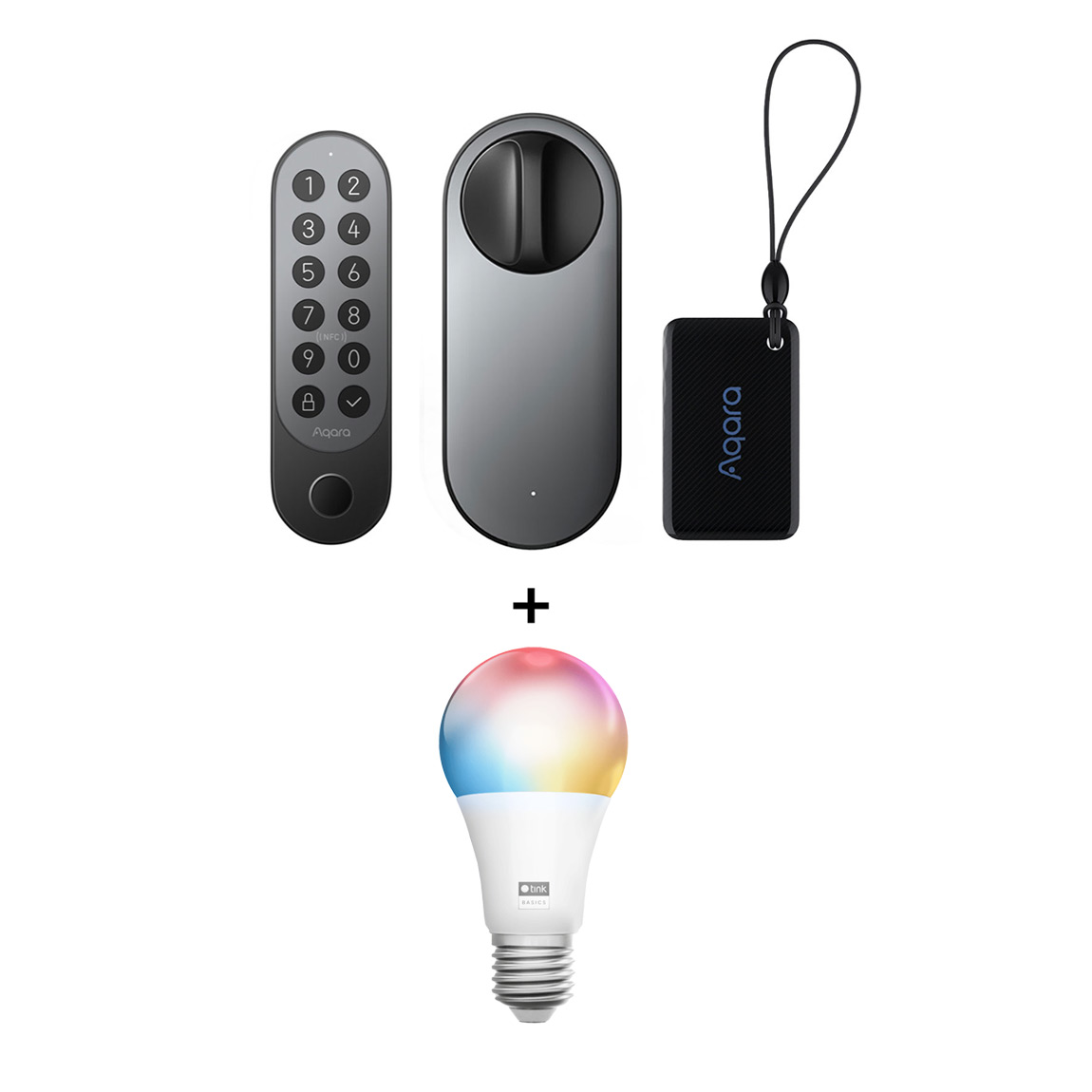 Aqara Smart Lock U200 Kit + gratis tink Basics White & Color E27 Bulb - Matter