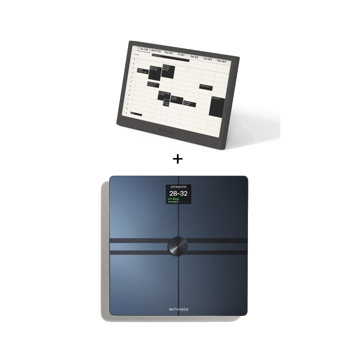 TRMNL Original - E-Ink Display (7.5') + Withings Body Comp - WLAN-Personenwaage