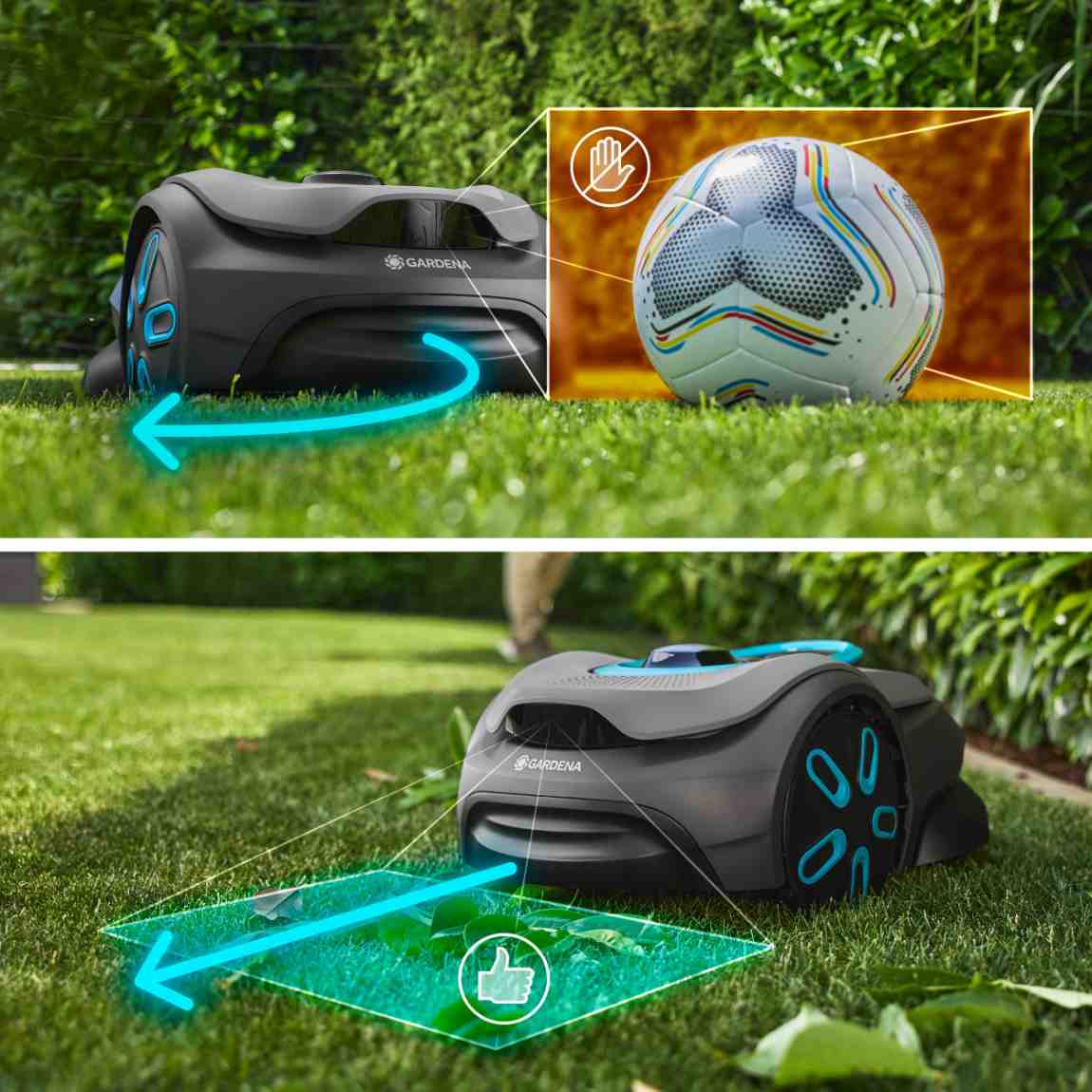 Thumbnail - GARDENA Mähroboter smart SILENO sense 600 m² + Ersatzmesser + gratis Garage